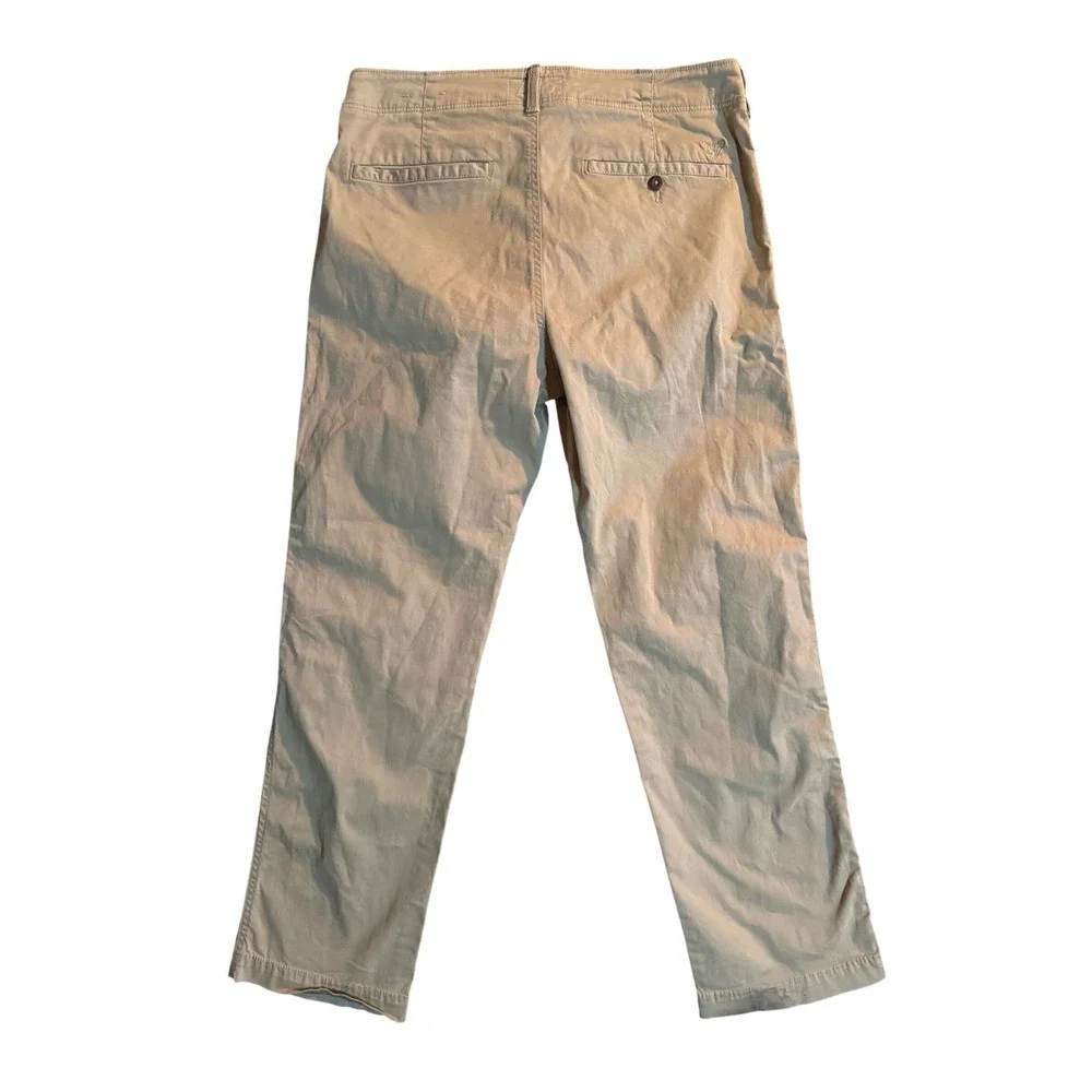 American Eagle Extreme Flex Relaxed Straight Pants Mens 33x30 Khaki Tan Chino